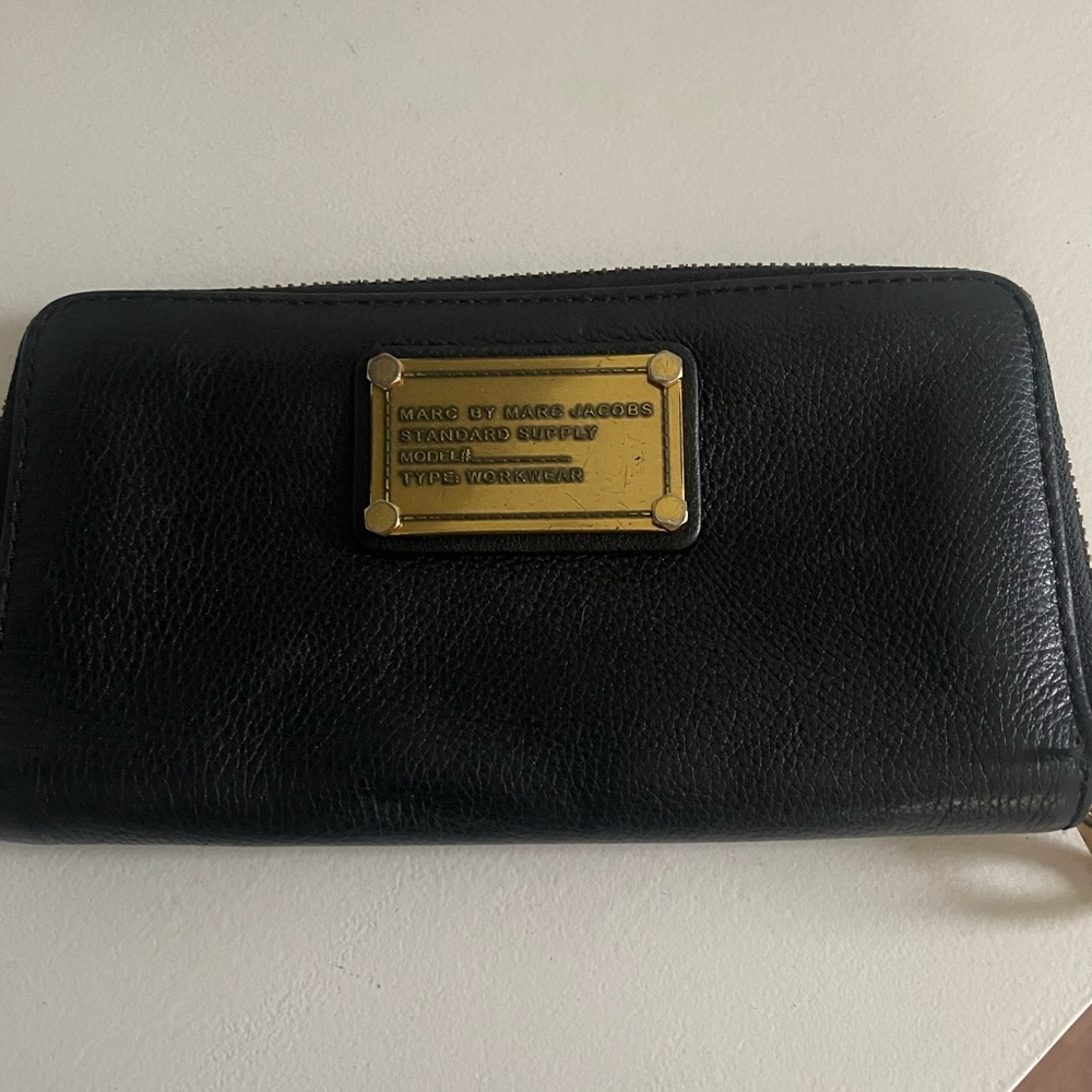 Marc By Marc Jacobs Black Leather Wallet
